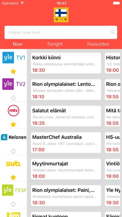 تصاویر TV-Ohjelmat Suomi => Finland (FI)