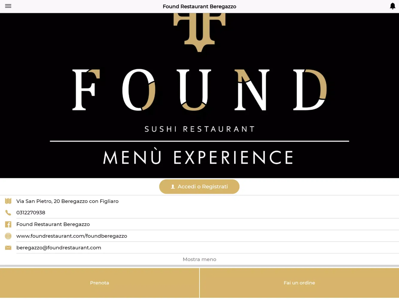 Found Restaurant应用截图