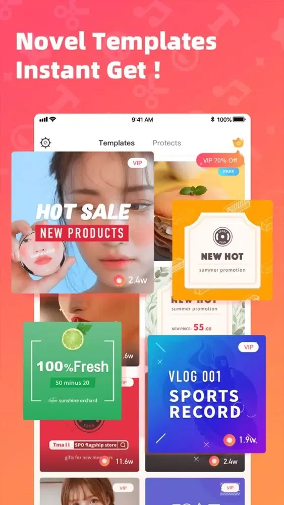 Weclip-Promo video Editor Screenshots