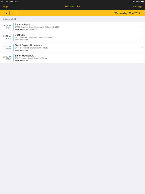 Tangkapan skrin Foundation Service iPad 