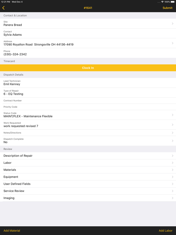 Tangkapan skrin Foundation Service iPad 