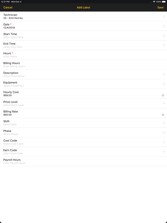 Tangkapan skrin Foundation Service iPad 