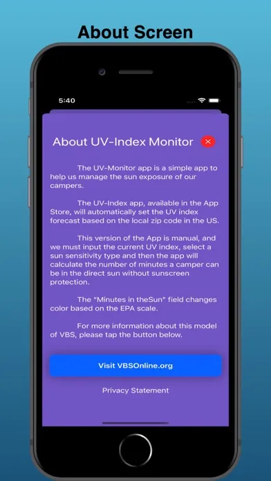 VBS UV Index Monitor স্ক্রিনশট