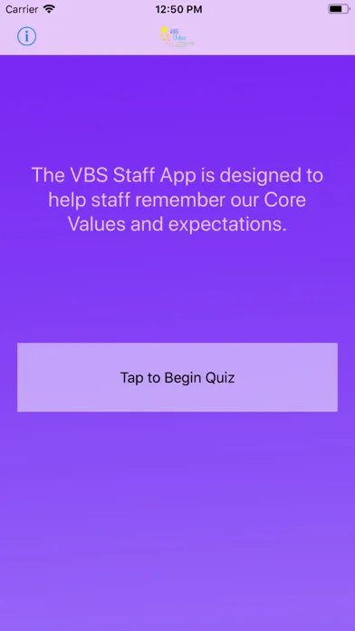Captures d'écran de VBS Staff