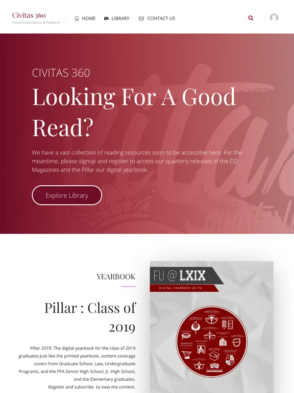 Tangkapan layar Civitas 360 iPad 