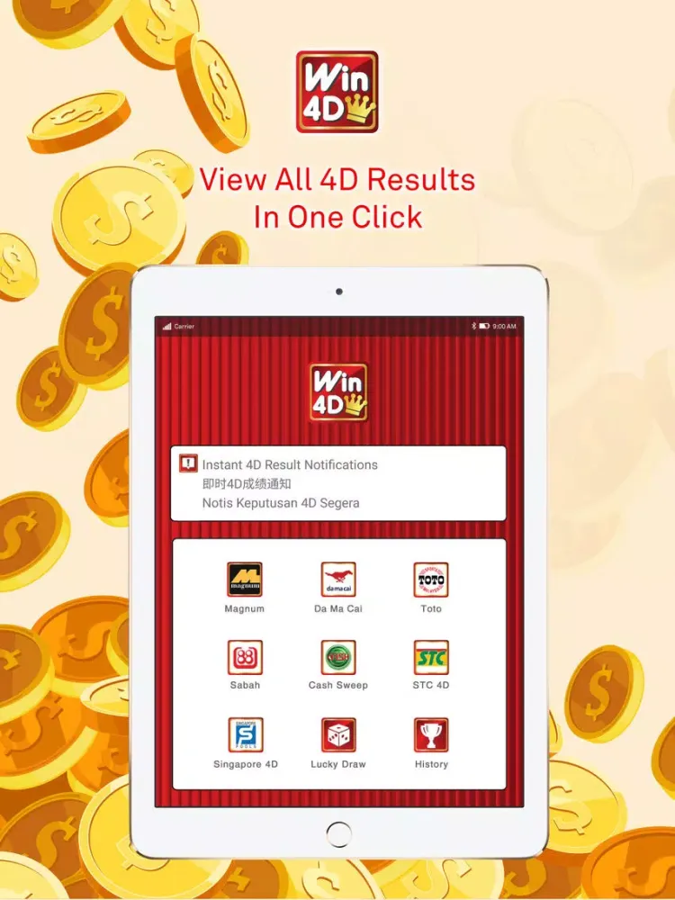 Ảnh chụp màn hình của Win4D iPad 