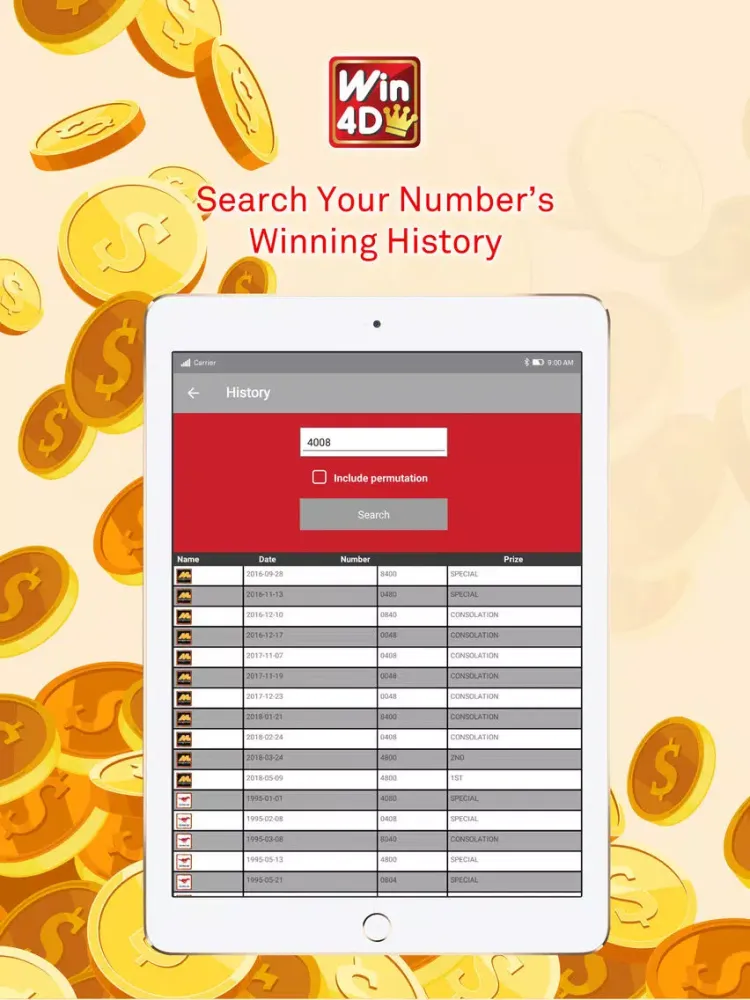 Ảnh chụp màn hình của Win4D iPad 