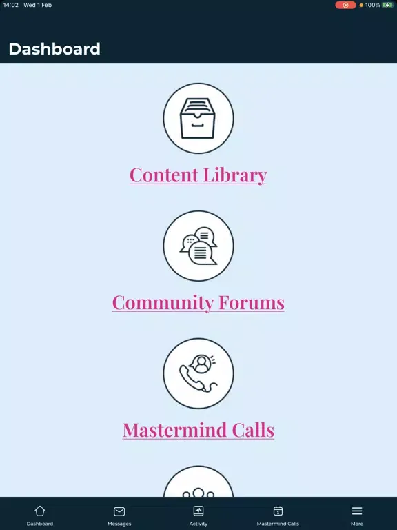 Founders Circle Community iPad  स्क्रीनशॉट