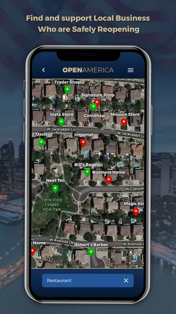 Ảnh chụp màn hình của Open America