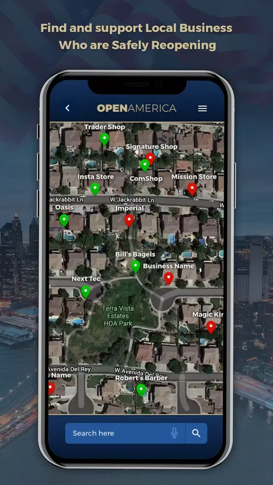 Ảnh chụp màn hình của Open America