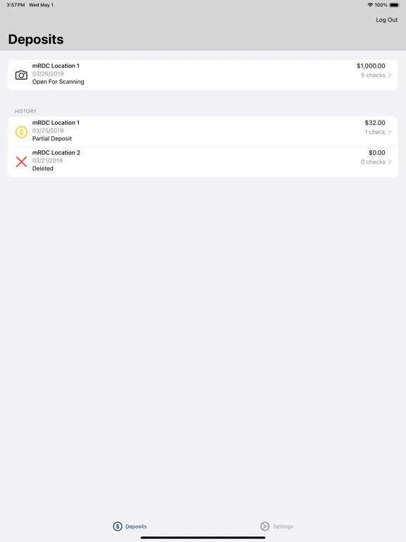 Zrzuty ekranu Fountain Trust Business mRDC iPad 