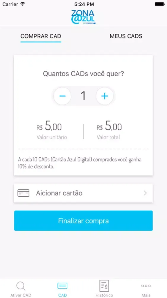 Zona Azul Oficial CET 4all應用截圖