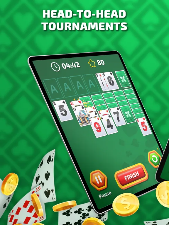 Capturas de tela do Solitaire Battle Blitz Game iPad 