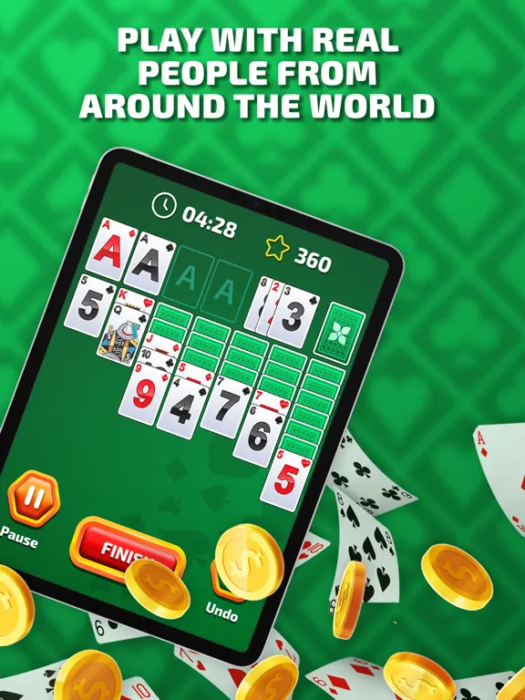 Capturas de tela do Solitaire Battle Blitz Game iPad 