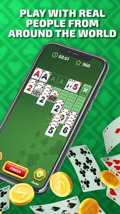Capturas de tela do Solitaire Battle Blitz Game