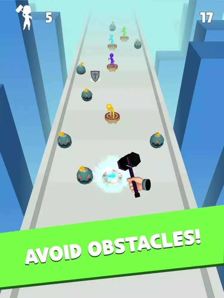 Ảnh chụp màn hình của Hammer vs Stickman iPad 