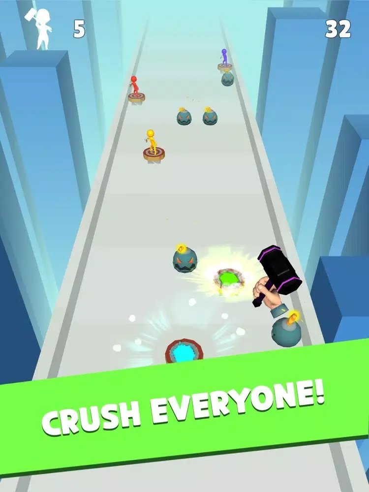Ảnh chụp màn hình của Hammer vs Stickman iPad 