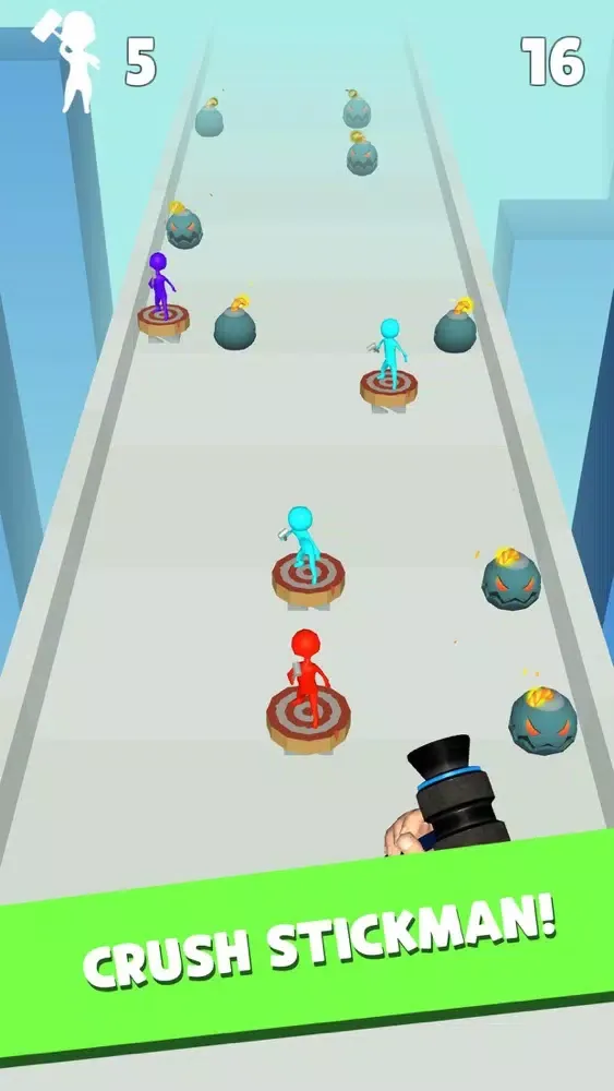 Ảnh chụp màn hình của Hammer vs Stickman