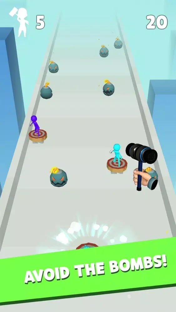 Ảnh chụp màn hình của Hammer vs Stickman