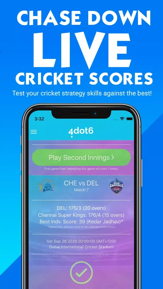 Ảnh chụp màn hình của 4dot6 Card Cricket Live