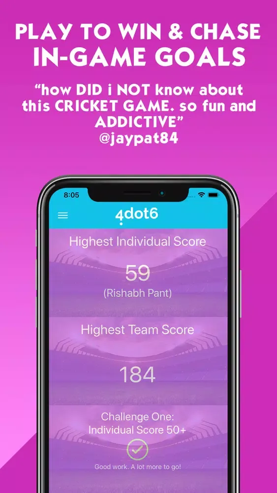 Ảnh chụp màn hình của 4dot6 Card Cricket Live