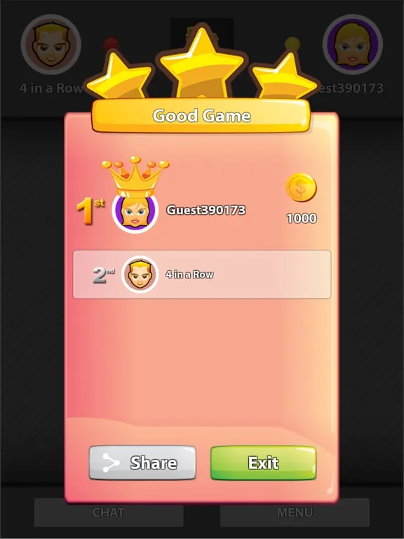 ภาพหน้าจอของ Four in a Row Online Connect iPad 