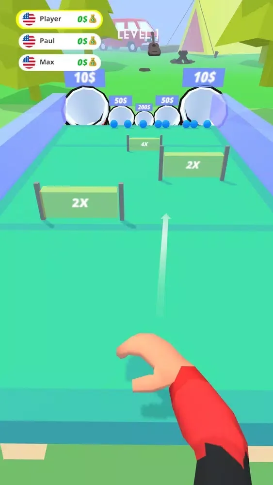 Capturas de tela do Bottle Pong 3D