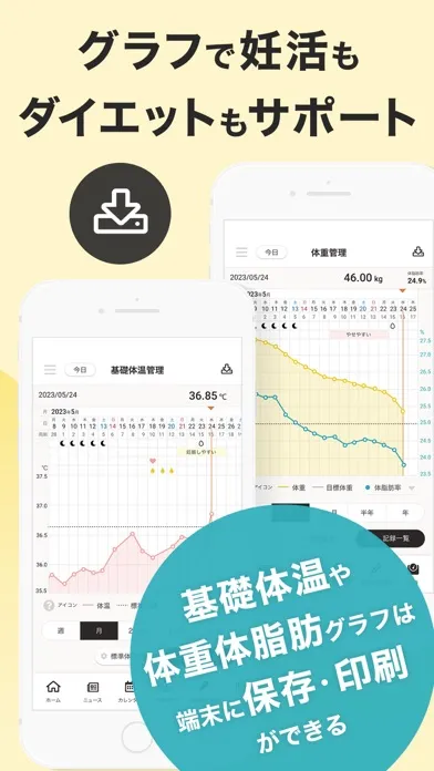 生理管理アプリ 4MOON -  生理周期や排卵日の予測に Screenshots