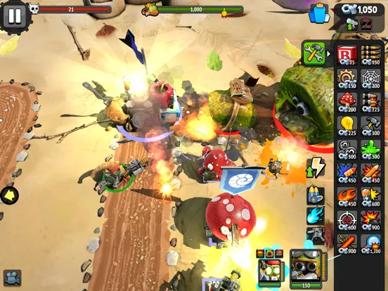 ภาพหน้าจอของ Bug Heroes: Tower Defense iPad 