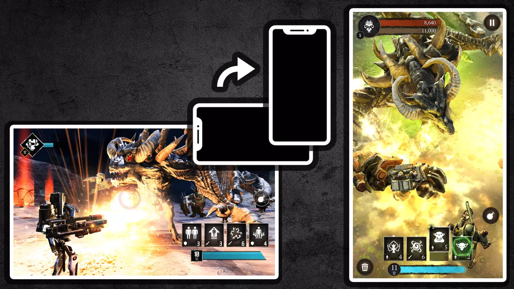Ảnh chụp màn hình của Magic vs. Metal