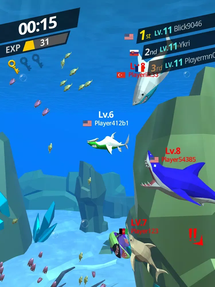 Скриншоты Battle Shark.io iPad 