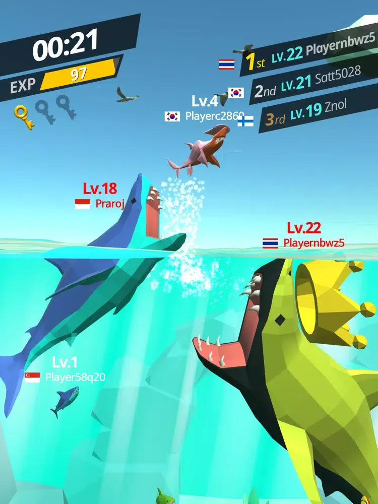 Скриншоты Battle Shark.io iPad 