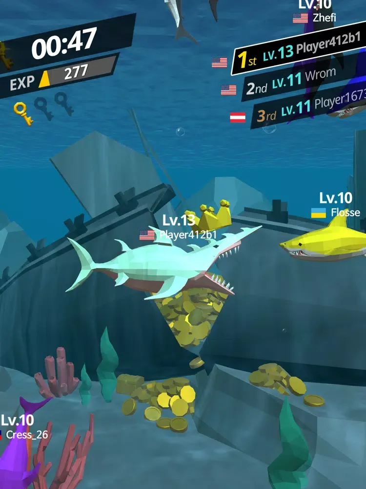 Скриншоты Battle Shark.io iPad 