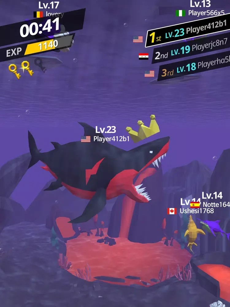 Скриншоты Battle Shark.io iPad 