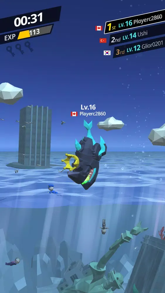Скриншоты Battle Shark.io