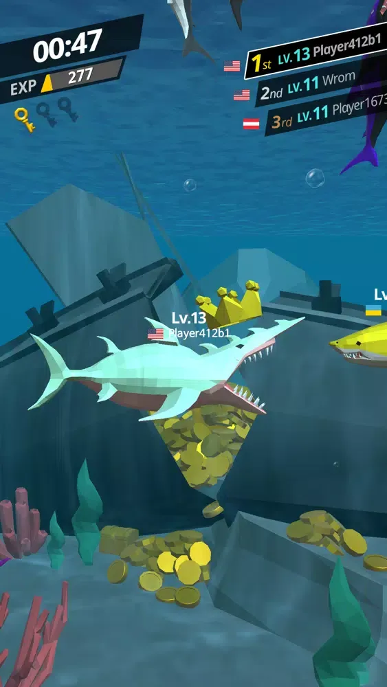 Скриншоты Battle Shark.io