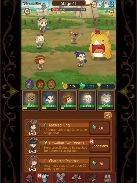 Job Hunt Heroes : Idle RPG iPad Screenshots