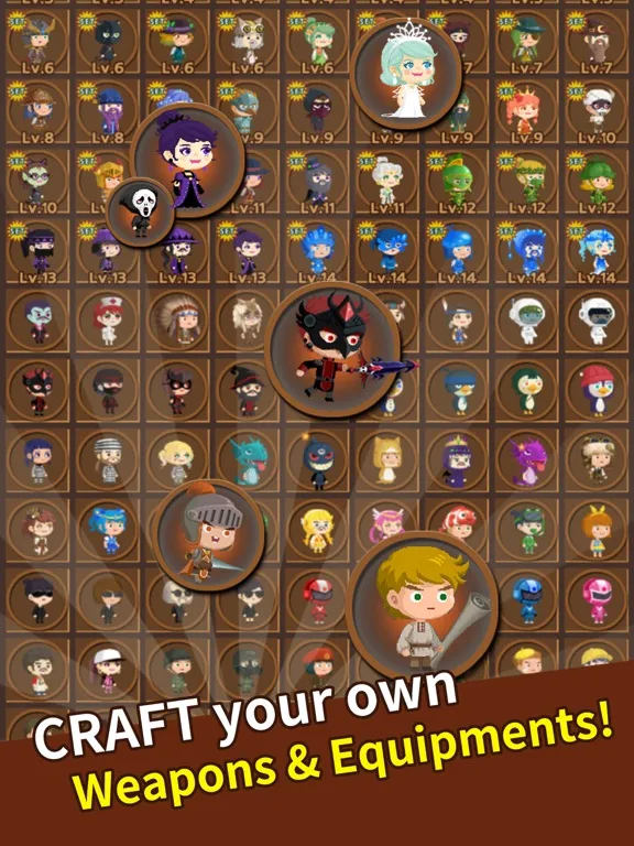 Job Hunt Heroes : Idle RPG iPad Screenshots