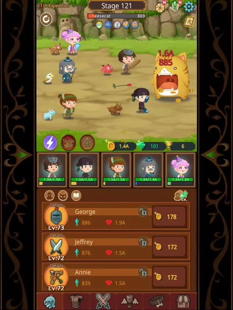 Job Hunt Heroes:Idle RPG (VIP) iPad  Screenshots