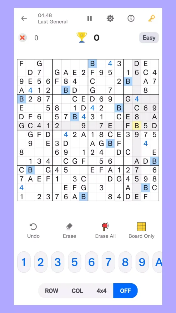 16x16 Giant Classic Sudoku Screenshots