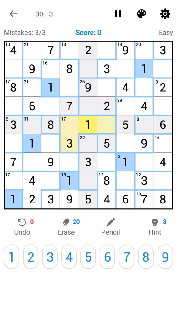 Tangkapan skrin Killer Sudoku Offline