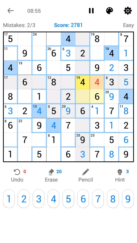 Tangkapan skrin Killer Sudoku Offline