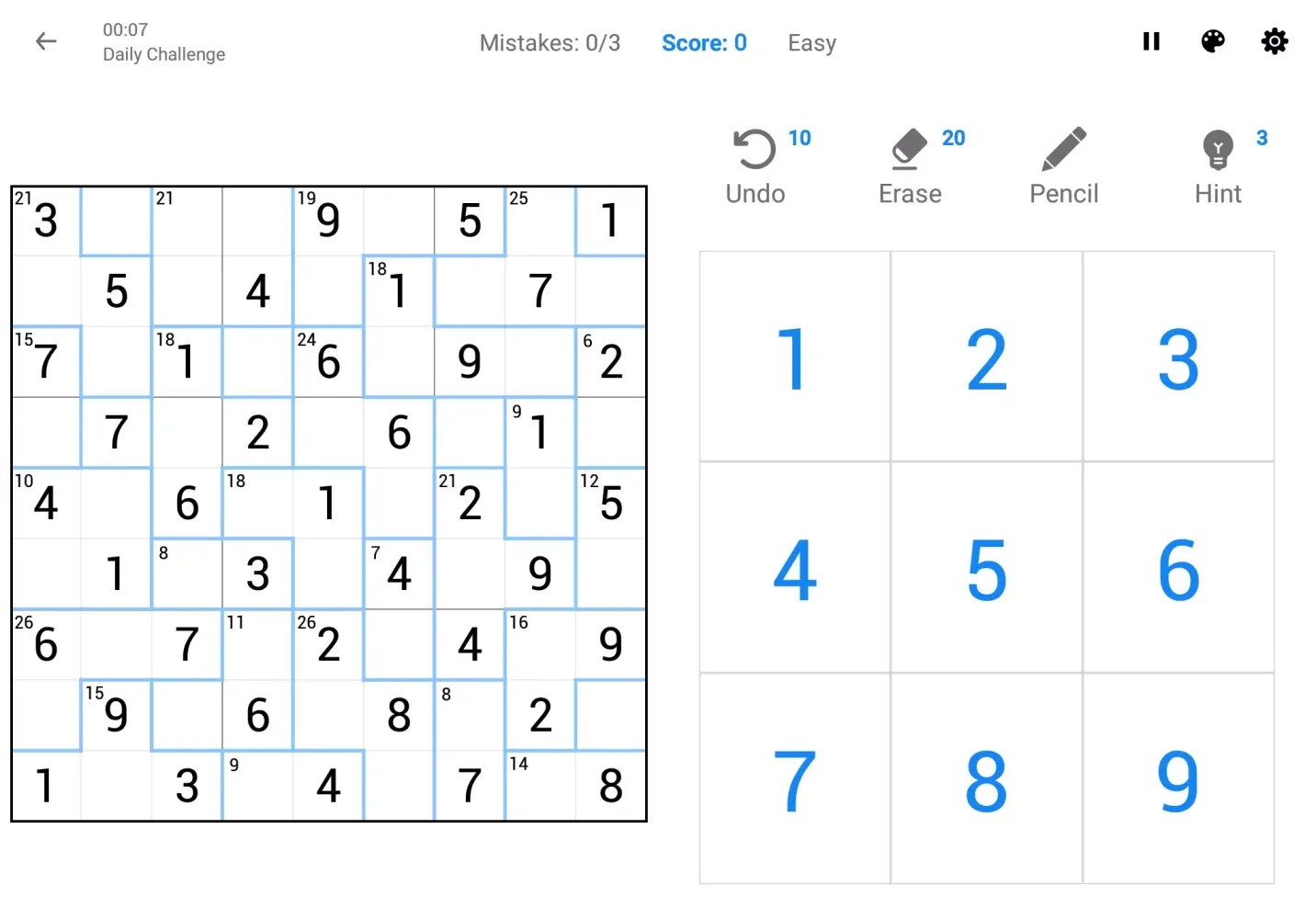 Tangkapan skrin Killer Sudoku Offline