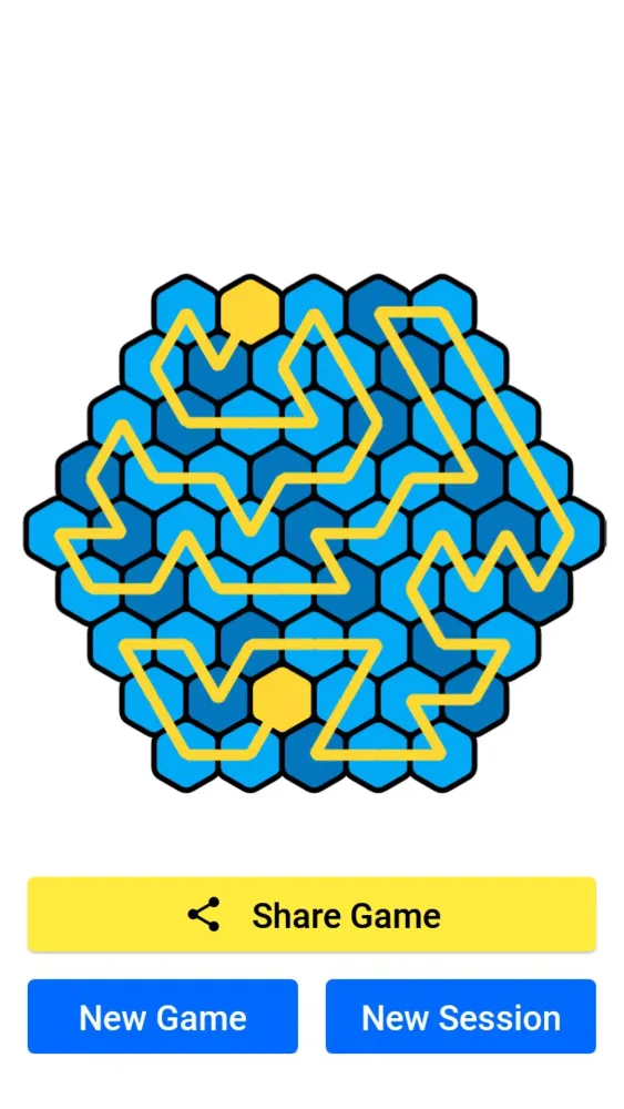 Capturas de tela do Hexa Maze