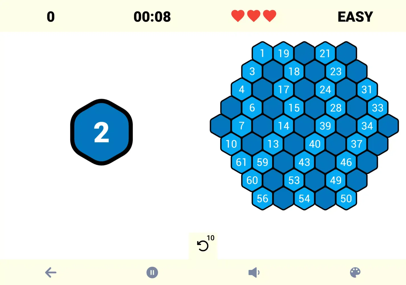 Capturas de tela do Hexa Maze
