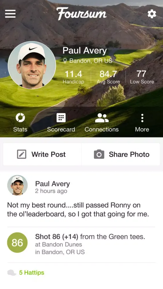 تصاویر Foursum Golf GPS Scoring Stats