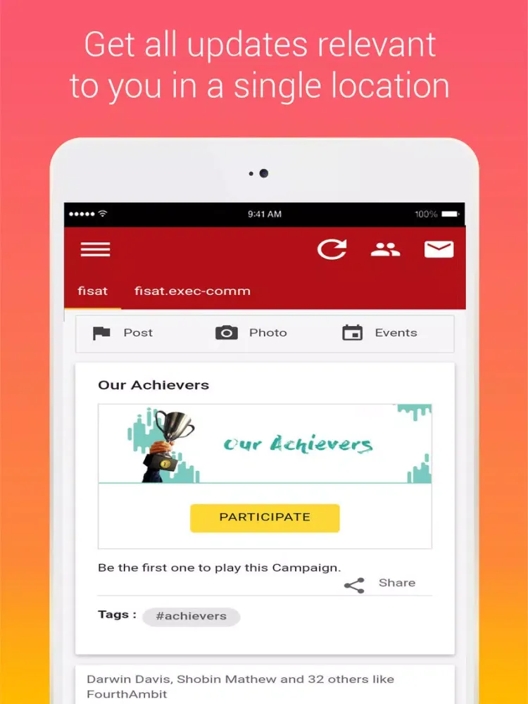 FISAT Connect iPad  Ekran Görüntüleri