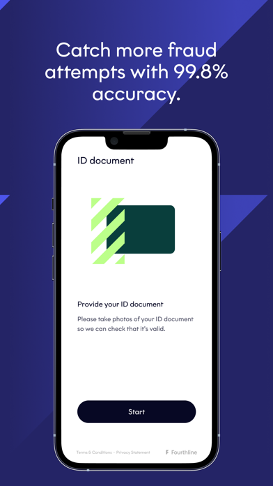ภาพหน้าจอของ Fourthline KYC