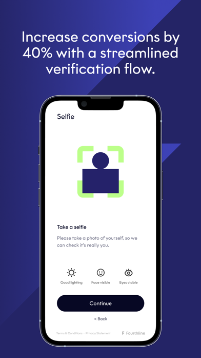 ภาพหน้าจอของ Fourthline KYC