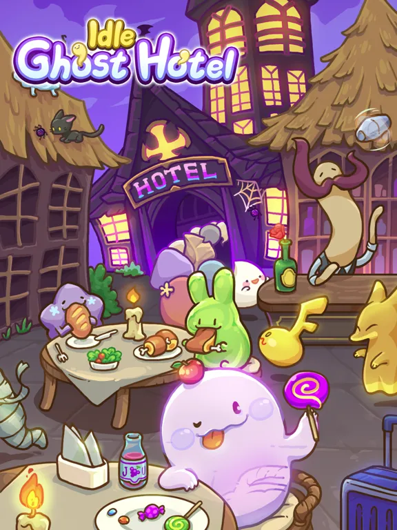 Idle Ghost Hotel: Tycoon Game iPad  Screenshots
